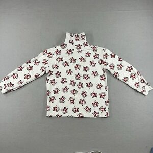 American Weekend Kids M Turtleneck Top Christmas Novelty Print Vintage 90's